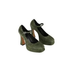 Suede Platform Heels at MORIE